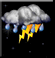 Light thunderstorm, Rain, Partly cloudy Light thunderstorm, Rain, Partly cloudy
