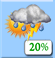 Tuesday: A chance of showers and thunderstorms. Partly sunny. High near 81, with temperatures falling to around 79 in the afternoon. Southwest wind 15 to 20 mph, with gusts as high as 30 mph. Chance of precipitation is 30%. New rainfall amounts less than a tenth of an inch possible. Tuesday: Chance Showers And Thunderstorms